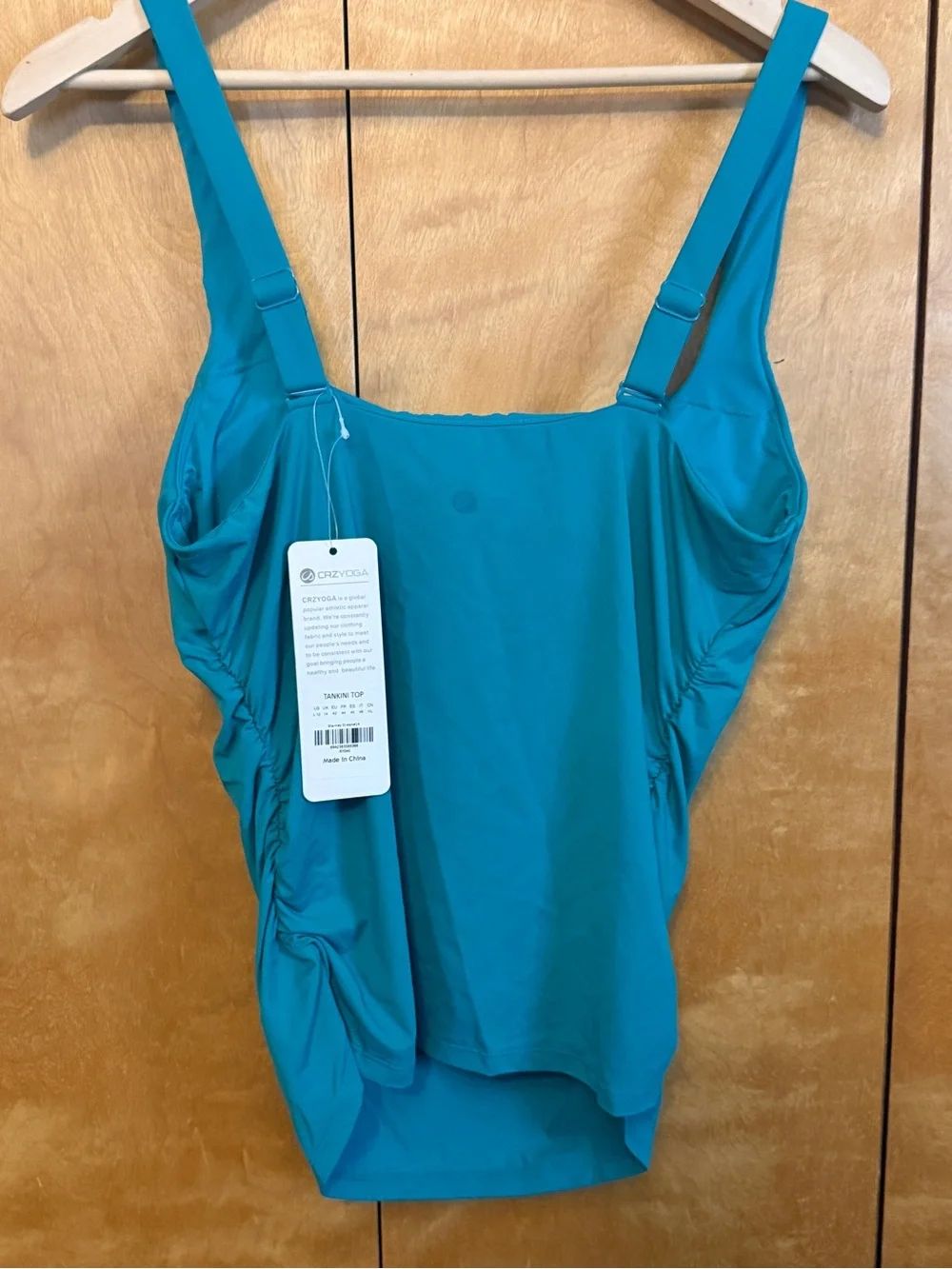 NWT - CRZ YOGA Tankini Top size Large